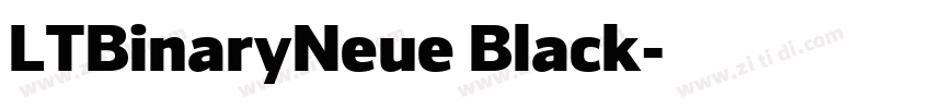 LTBinaryNeue Black字体转换
